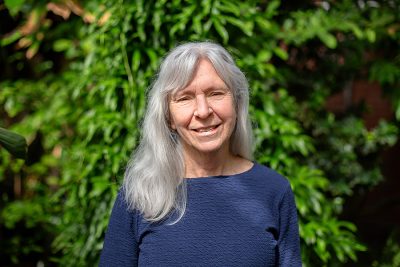 Cynthia Jones, a professor of ecology and evolutionary biology, in the UConn Botanical Conservatory on March 25, 2024. (Bri Diaz/UConn Photo)